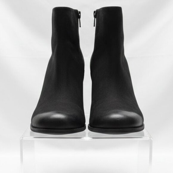 Nwot Ecco Jaffna Heeled Ankle Boots Women Eu 38 Us 7 Black Leather